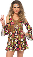 Leg Avenue Women's Starflower Hippie Costume 70's  60' s Costume Womens halloween costume large