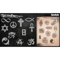 Wiser's Symbols AirBrush Tattoo Pro Stencil