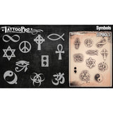 Wiser's Symbols AirBrush Tattoo Pro Stencil