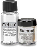 Mehron Metallic Powder (.5 g)  and mixing liquid (1oz)