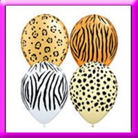 11" Safari Print Latex Balloon