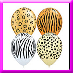 11" Safari Print Latex Balloon
