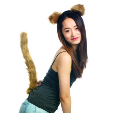 Lion tail and ears Halloween costume