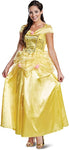Disney Belle Yellow Princess Dress adult halloween costume plus size 18-20
