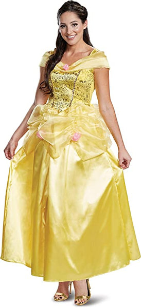 Disney Belle Yellow Princess Dress adult halloween costume plus size 18-20