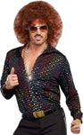 Dream Guy Sequin Shirt Adult Medium disco 70's