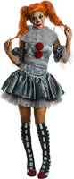 It Movie Deluxe Pennywise Costume Sexy Womens Size Large clown