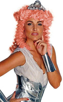Clash of the Titans Aphrodite Pink Hair and Headpiece - Adult Size Halloween Accessory
