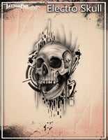 Wiser'a Electro Skull Tattoo Pro Stencil 2