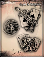 Wiser's Guns & Gamblin Tattoo Pro Stencil 2