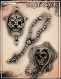Wiser's Sugar Skulls Tattoo Pro Stencil 2