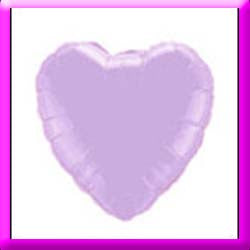 18" LIGHT  Purple LAVENDER  Heart Foil Balloon