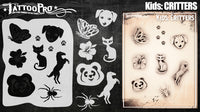 Wiser's Kids Critters  Tattoo Pro Stencil