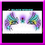 Black Widow Stencil Eyes
