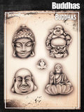 Wiser's BUDDHAS Tattoo Pro Stencil