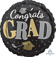 Anagram Balloons Congrats GRAD 18" Round foil balloon