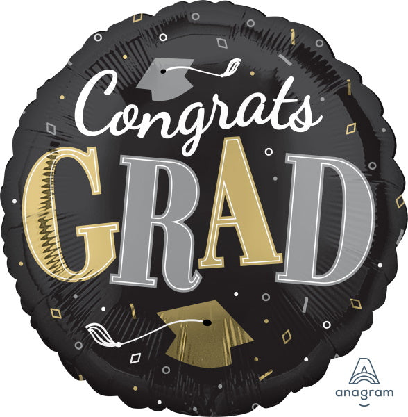 Anagram Balloons Congrats GRAD 18" Round foil balloon