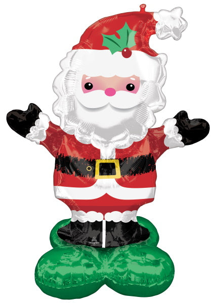 Anagram Balloons CHRISTMAS SANTA AIRLOONZ 53" Tall Air Filled Balloon