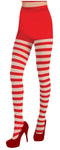 ADULT CHRISTMAS STRIPED TIGHTS
