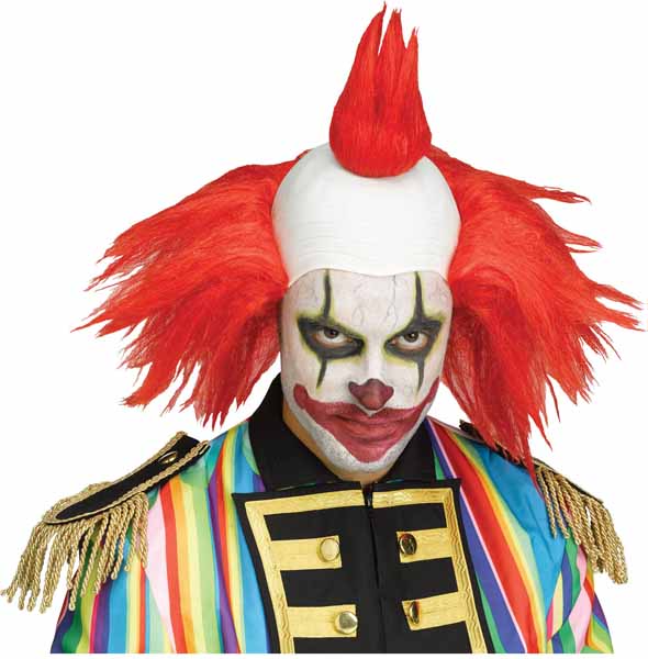 Fun World Twisted Clown Adult Hair Halloween Costume Accessory