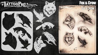 Wiser's Fox and Crow  Tattoo Pro Stencil