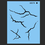 QEZ Stencil - SMALL CRACKS