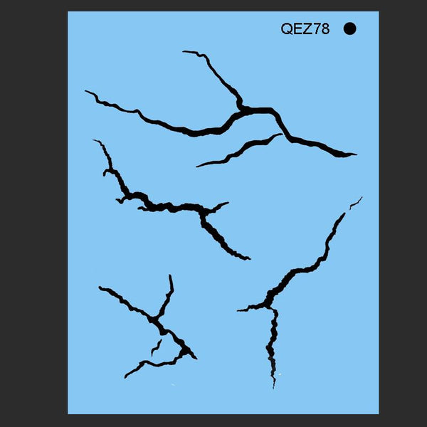QEZ Stencil - SMALL CRACKS