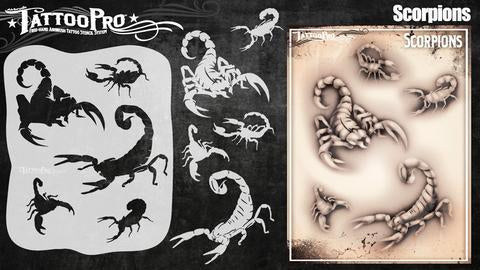 Pochoir Pour Tatouage éphémère GOSH Motif Scorpion - Réutilisable - Occasion