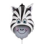 Qualatex Zebra Head SuperShape Foil Balloon