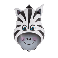 Qualatex Zebra Head SuperShape Foil Balloon