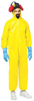 Yellow Hazmat Suit Adult Standard Sized Halloween Costume with Gas Mask