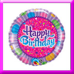 18in Birthday Sprinkles & Sparkles Balloon