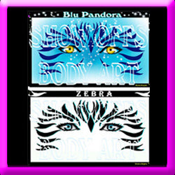 Blu Pandora Stencil Eyes