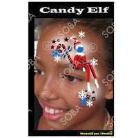 Christmas Candy Elf - Profile Stencil