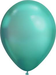 Chrome Green  11" Latex Balloon