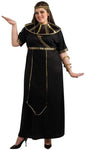 Egyptian Lady Black & Gold Dress Halloween  Costume Adult Plus Size