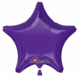 20in Purple Star Balloon