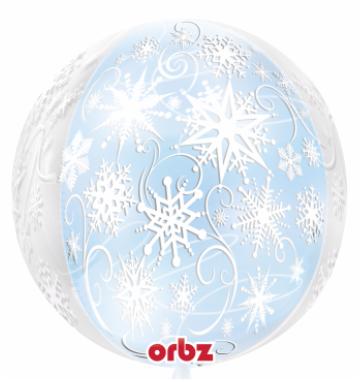 Snowflake Orbz Shape balloon