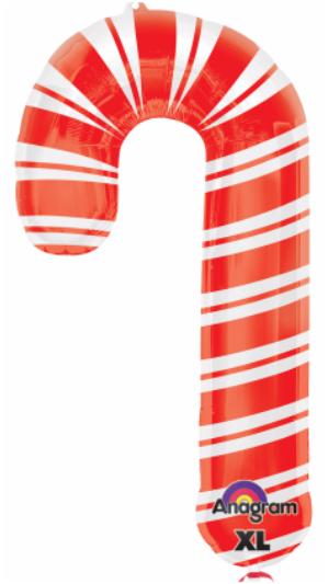 HOLIDAY CANDY CANE 37" Balloon