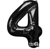 Anagram Number Balloons - Black 34 "