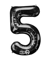 Anagram Number Balloons - Black 34 "