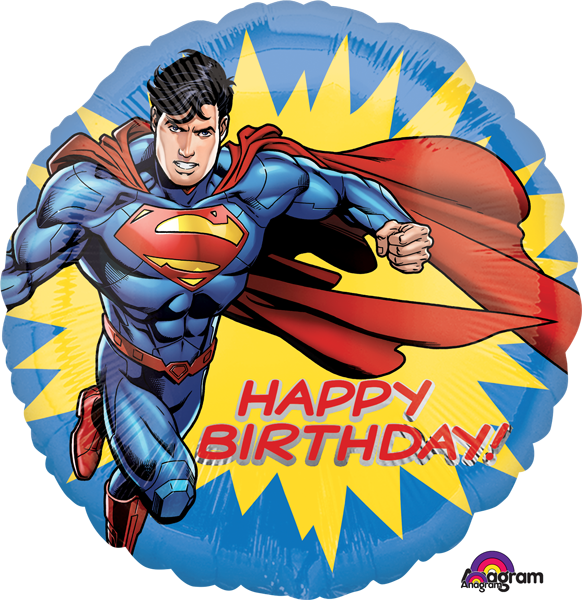 18" Superman Birthday Balloon