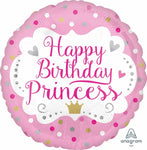 Anagram Balloons HAPPY BIRTHDAY PRINCESS 18" foil balloon