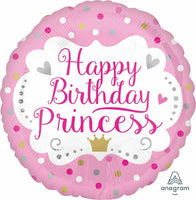 Anagram Balloons HAPPY BIRTHDAY PRINCESS 18" foil balloon