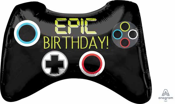 28" EPIC PARTY GAME CONTROLLER foil balloon