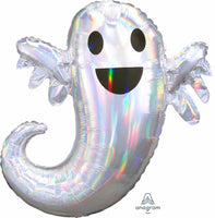 Anagram SuperShape Foil Balloon - IRIDESCENT GHOST 28" HOLOGRAPHIC