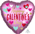 Anagram HAPPY GALENTINE'S DAY 18" HEART FOIL BALLOON VALENTINE'S