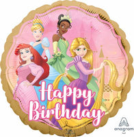 Anagram Balloons DISNEY PRINCESS ONCE UPON A TIME HAPPY BIRTHDAY 18" ROUND