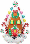Anagram 30“ Supershape Foil Balloon- GINGERBREAD HOUSE Christmas
