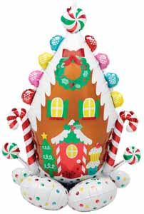Anagram Balloons GINGERBREAD HOUSE 30"